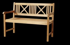 Cinas - Havebænk - Rosenborg bænk 120x59cm teak