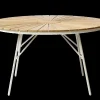 Cinas - Havebord - Ellen bord Ø130cm hvid/teak