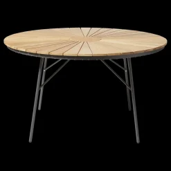 Cinas - Havebord - Ellen bord Ø130cm antracit/teak