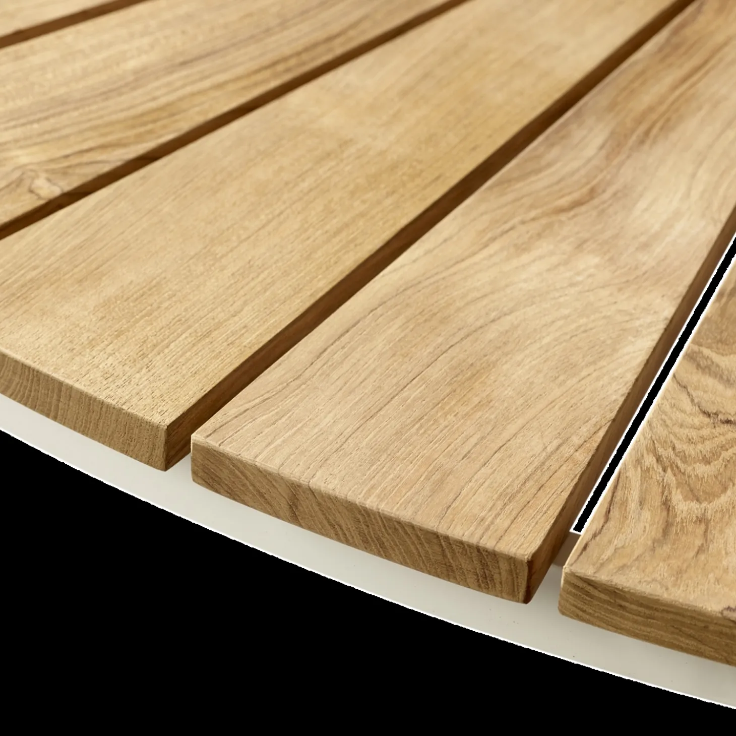 Cinas - Havebord - Ellen cafebord Ø80cm hvid/teak