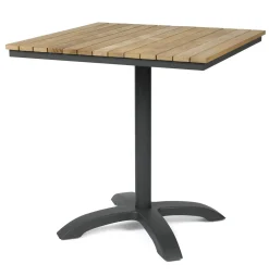 Cinas - Havebord - Mood cafébord 70x70cm antracit/teak