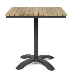 Cinas - Havebord - Mood cafébord 70x70cm antracit/teak