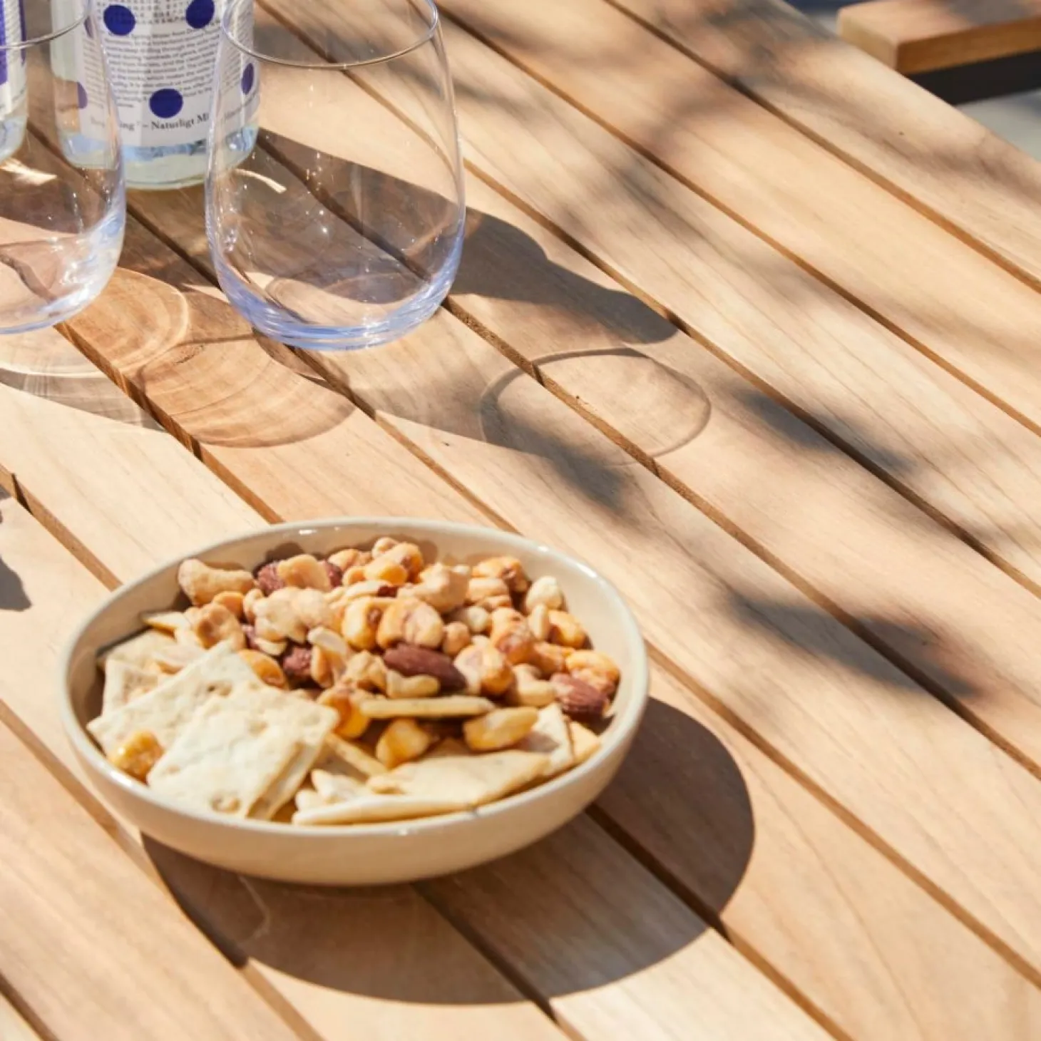 Cinas - Havebord - Mood cafébord 70x70cm antracit/teak