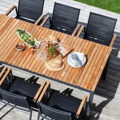 Cinas - Havebord - Mood Extreme bord 208x100cm antracit/teak