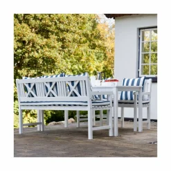 Cinas - Havebord - Rosenborg bord 165x80cm hvid mahogni