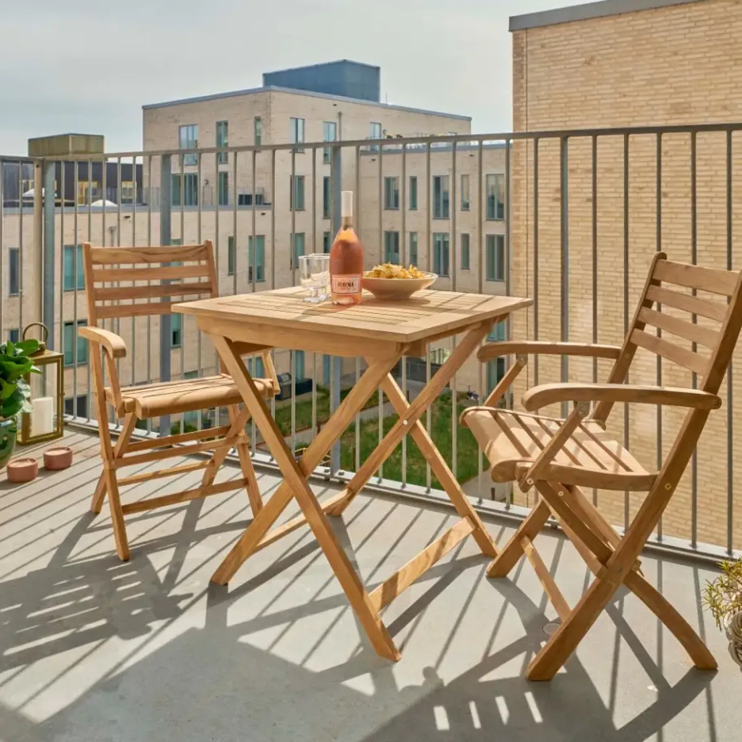 Cinas - Havebord - York foldebord 70x70cm teak
