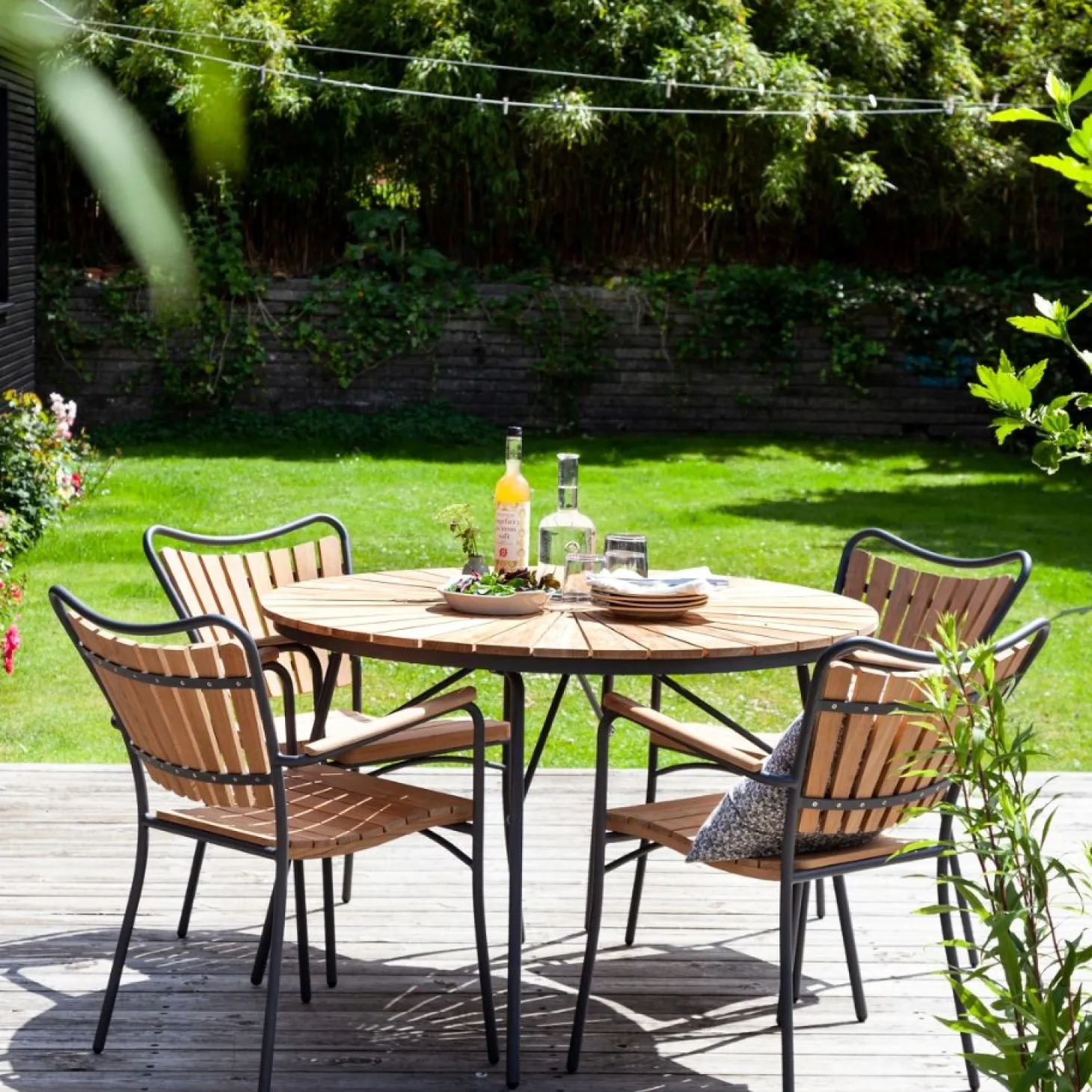 Cinas - Havestol - Ellen stol antracit/teak