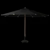 Cinas - Lizzano Parasol Ø4m Sort olefin dug