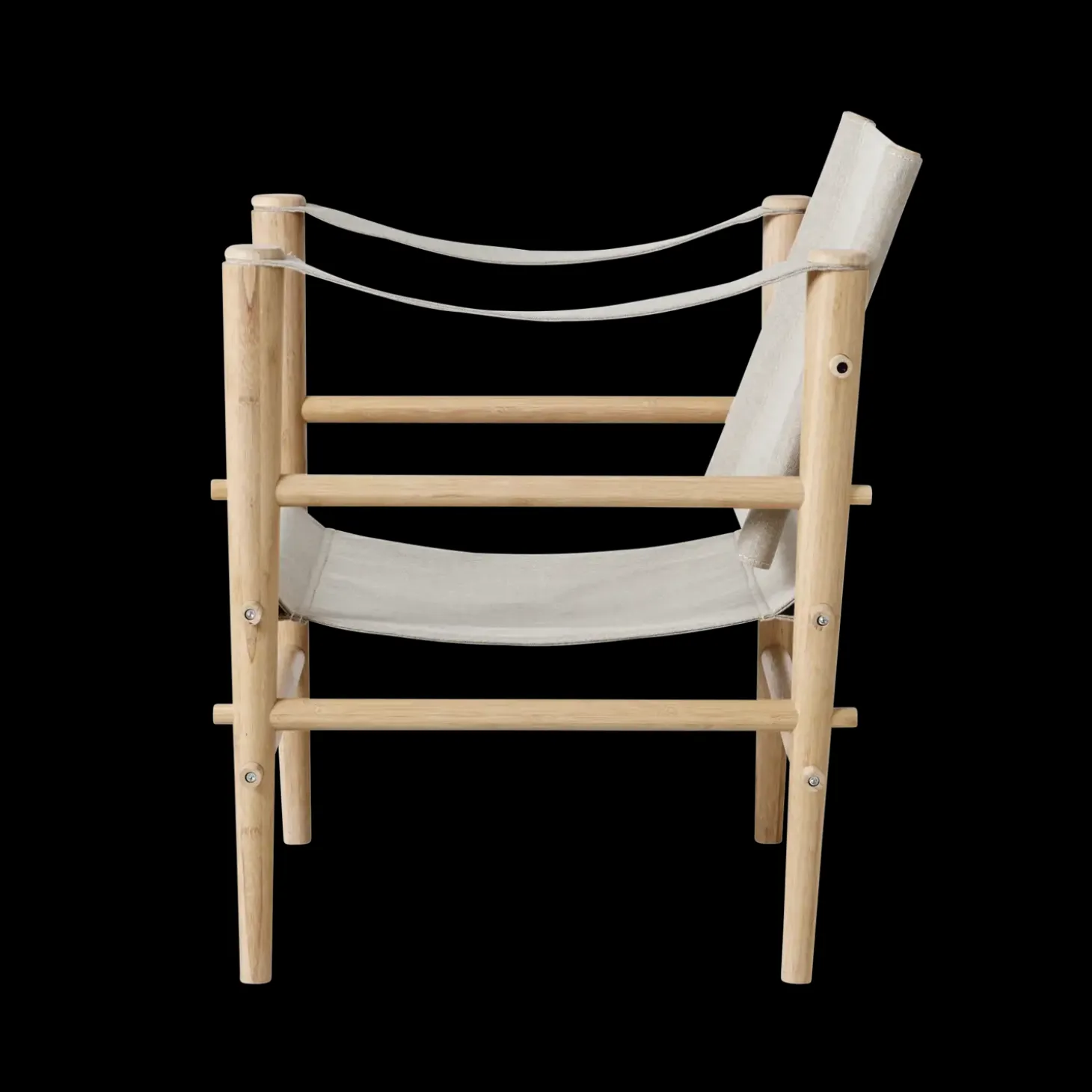 Cinas - Noble Safari stol lys med melange canvas