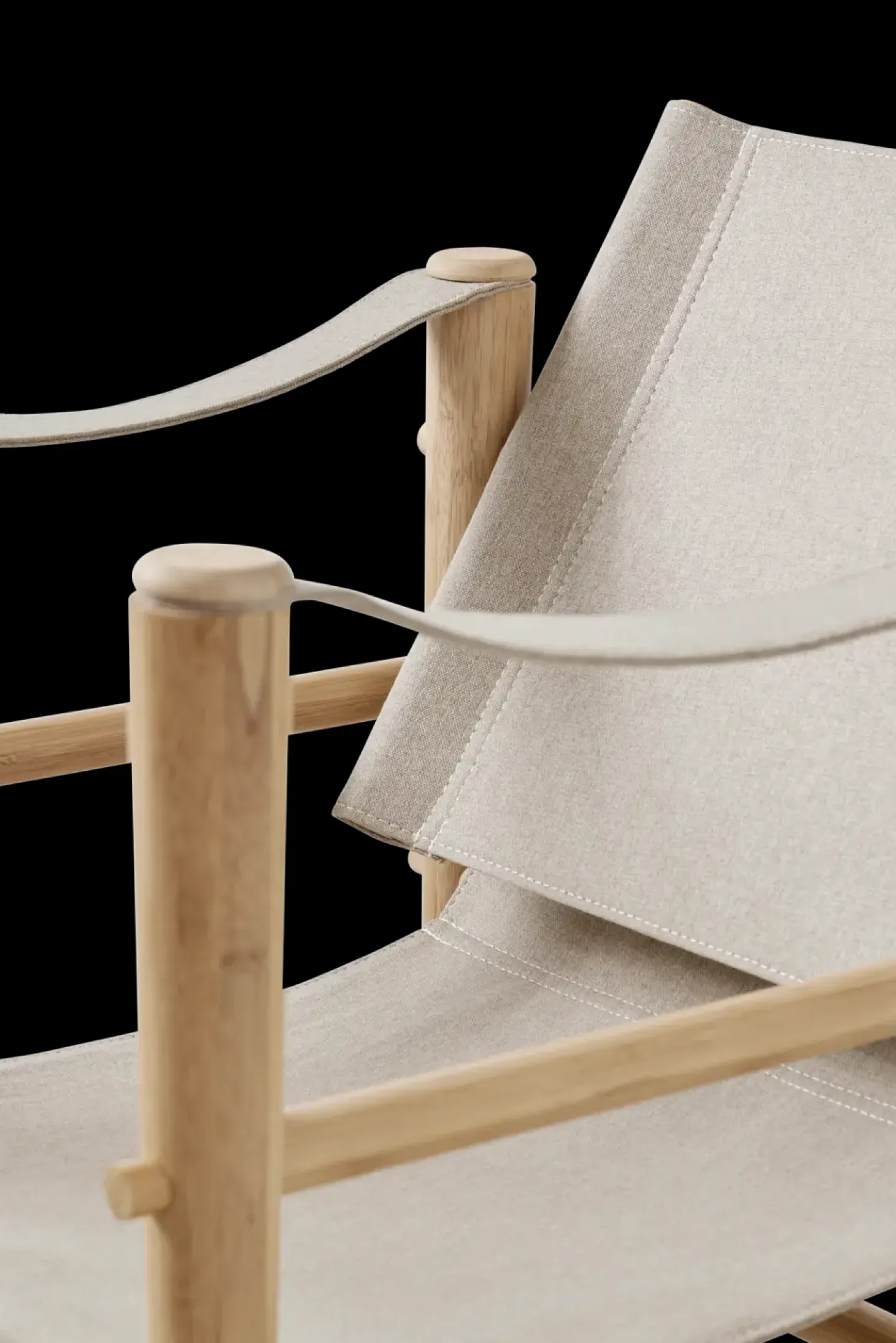 Cinas - Noble Safari stol lys med melange canvas
