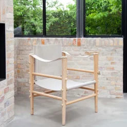 Cinas - Noble Safari stol lys med melange canvas