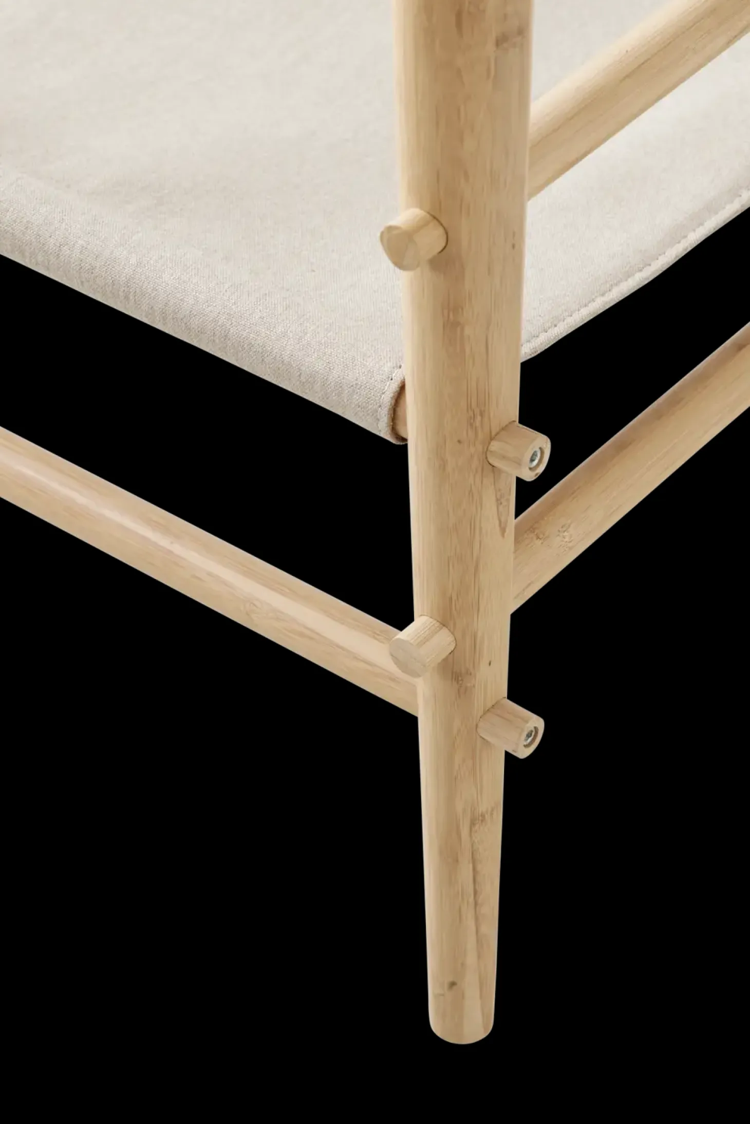 Cinas - Noble Safari stol lys med melange canvas