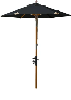 Cinas - Parasol (balkon) Ø1,8 m Sort polyester dug