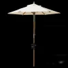 Cinas - Parasol (balkon) Ø1,8m off white polyester dug