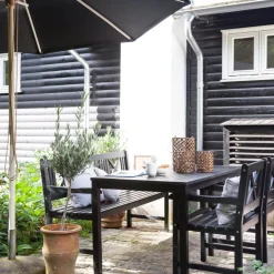Cinas - Pomino Parasol Ø3,3m Sort olefin dug