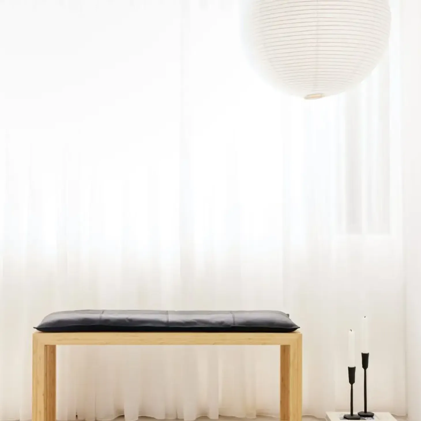 Cinas - Rib bænk 104x35cm bambus