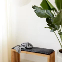 Cinas - Rib bænk 104x35cm teak