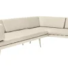 Cinas - Rio lounge sofa, Sandy Grey aluminiums stel, med hynder i Sand