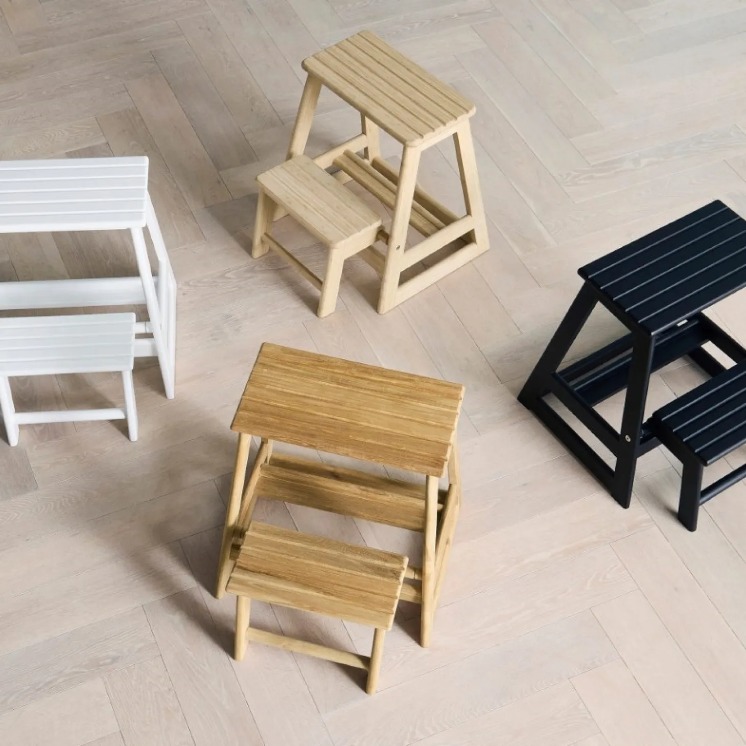 Cinas - Skala trappestige 2-trin teak