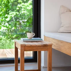 Cinas - Vega stool L55 x D40 x H43 cm, teak