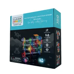 Cleverclixx - Kuglebane - Ball Run Dazzling Lights Pack - 100 dele