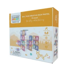 Cleverclixx - Kuglebane - Ball Run Creative Pack - Pastel 70 dele