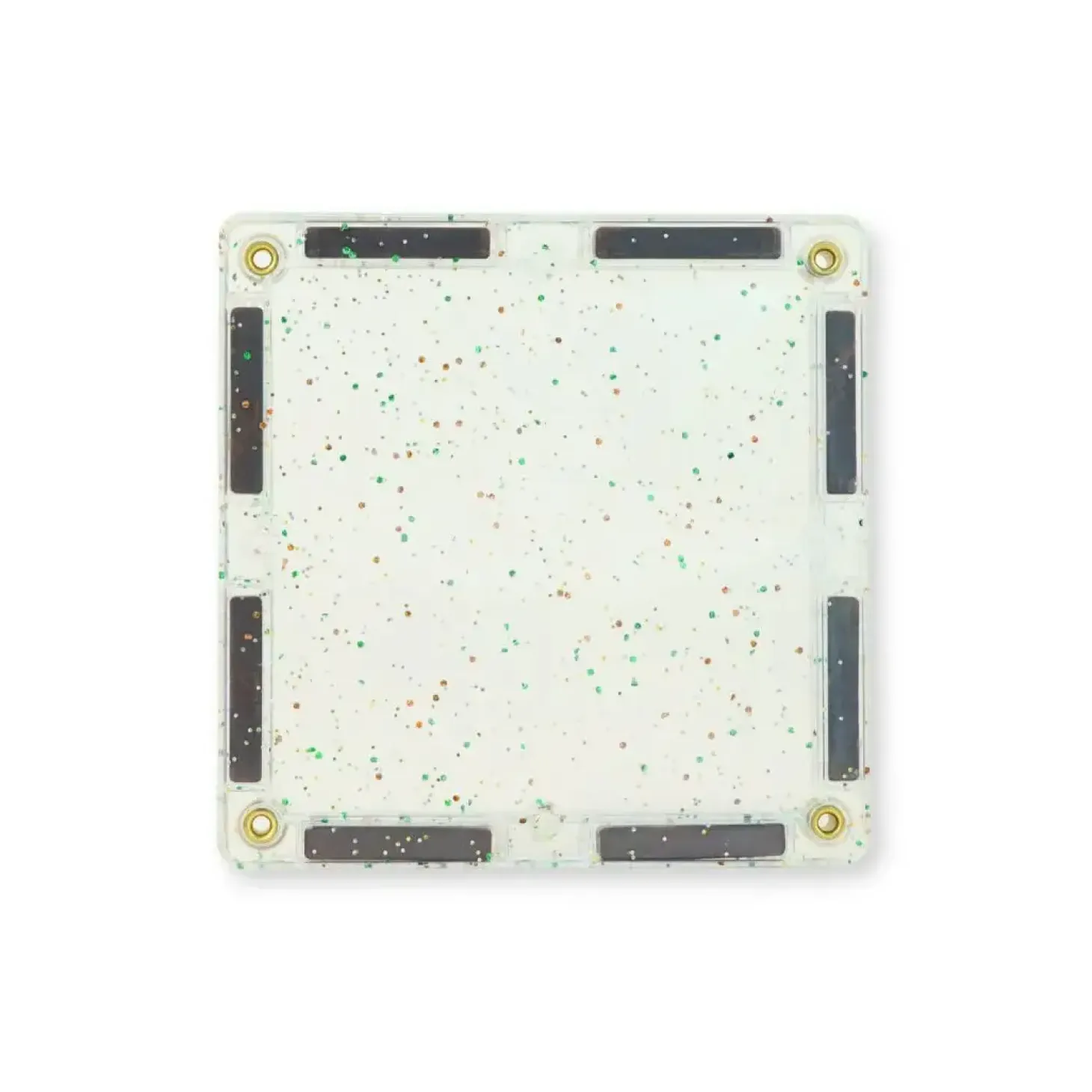 Cleverclixx - Magnetlegetøj - Glitter Tiles Pack Transparent - 16 dele