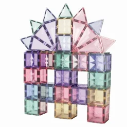 Cleverclixx - Magnetlegetøj - Large Creative Pack - Pastel 125 dele
