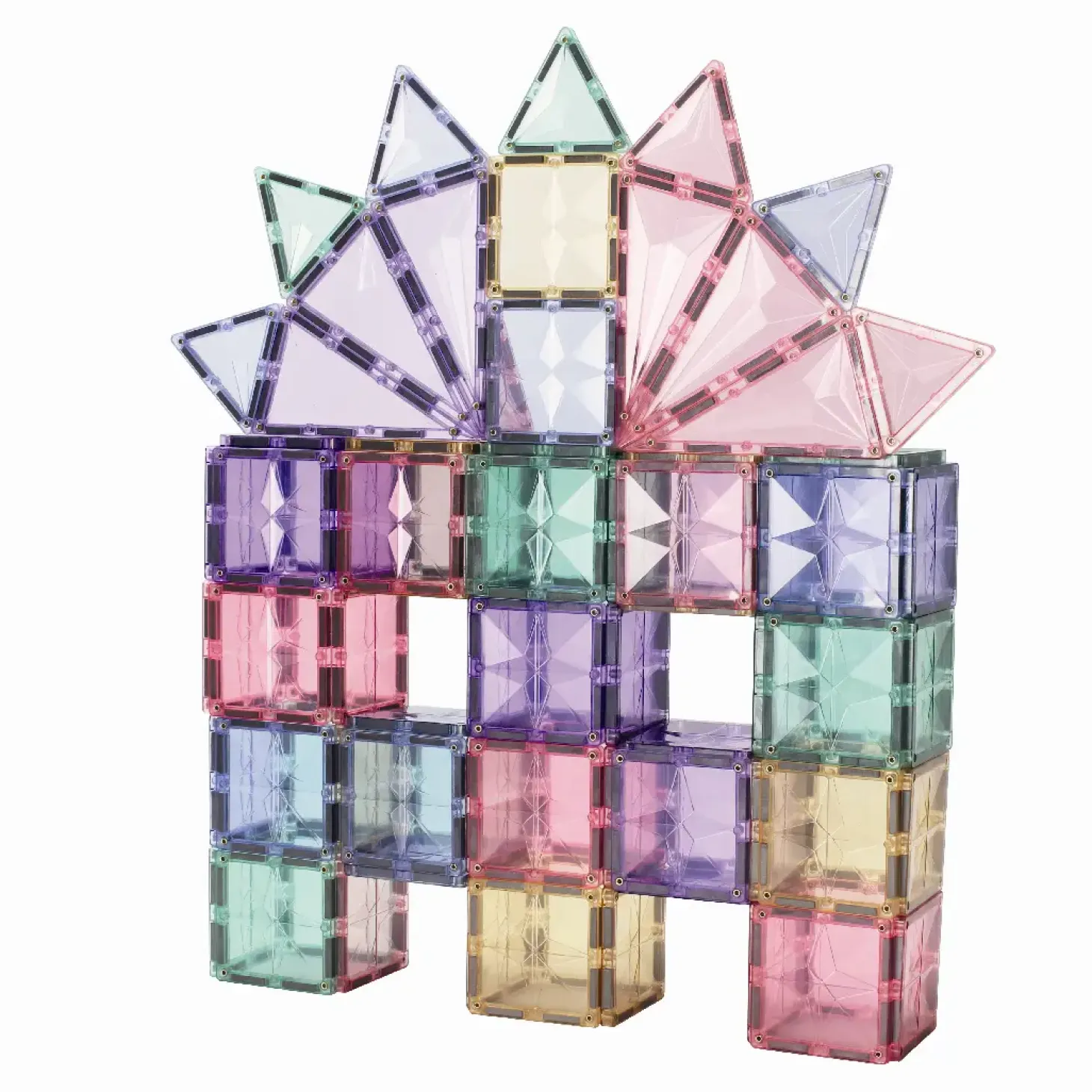 Cleverclixx - Magnetlegetøj - Large Creative Pack - Pastel 125 dele