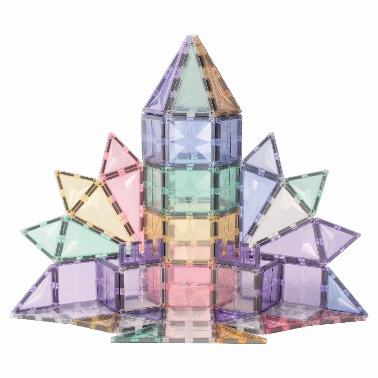 Cleverclixx - Magnetlegetøj - Mega Creative Pack - Pastel 210 dele