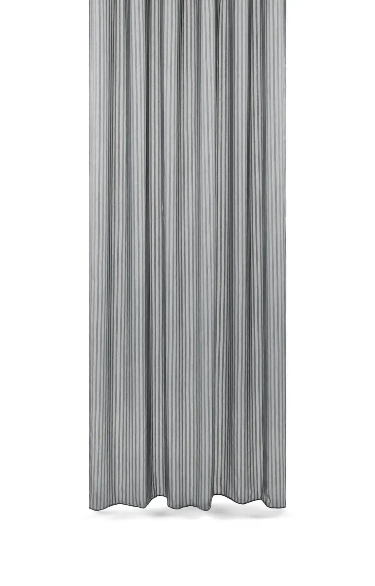 Compliments - Badeforhæng - Lines shower curtain w/tape 220 cm - Grå