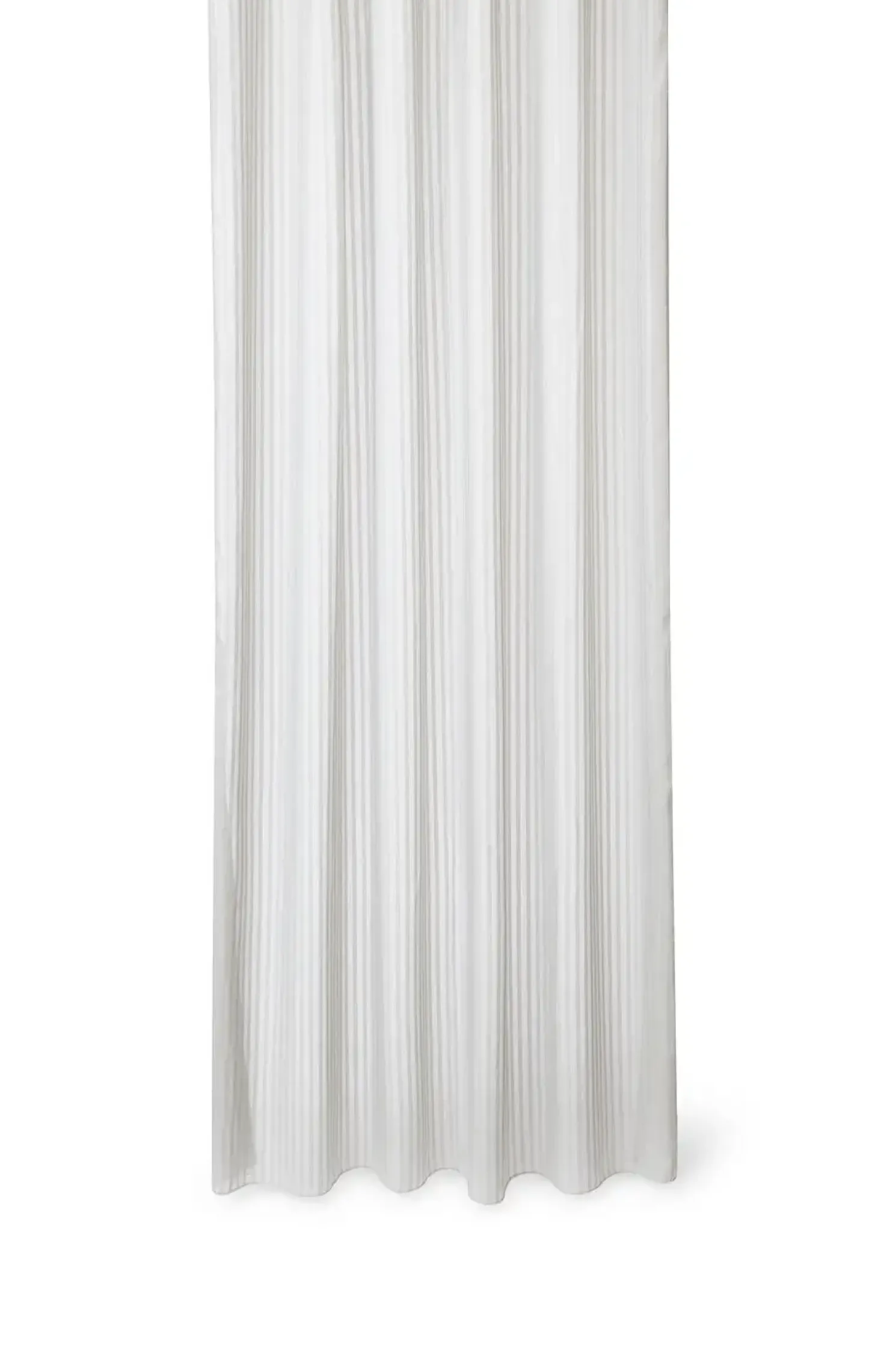 Compliments - Badeforhæng - Lines shower curtain w/tape 200 cm - Lys grå