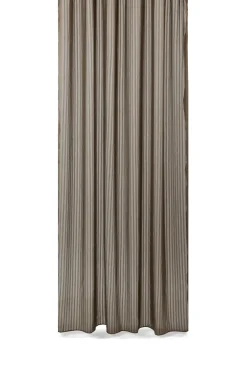 Compliments - Badeforhæng - Lines shower curtain w/tape 220 cm - Brun