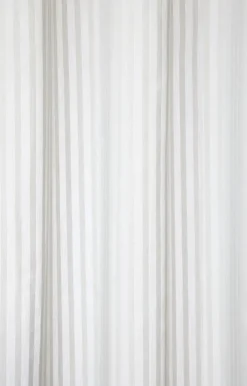 Compliments - Badeforhæng - Lines shower curtain w/eyelets 200 cm - Lys grå
