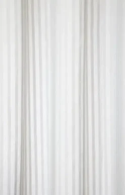 Compliments - Badeforhæng - Lines shower curtain w/eyelets 200 cm - Lys grå