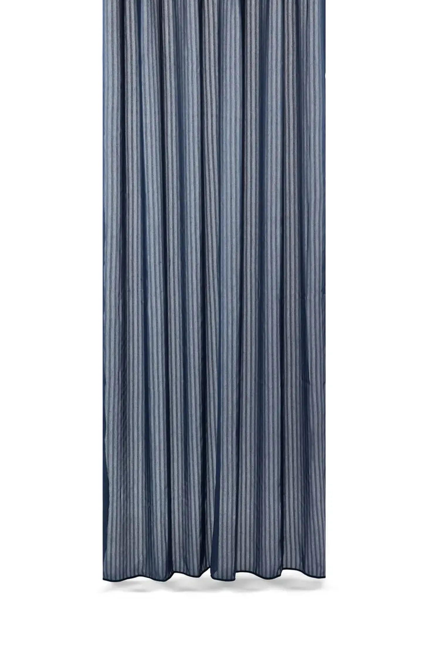 Compliments - Badeforhæng - Lines shower curtain w/tape 200 cm - Mørk blå