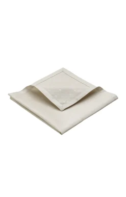 Compliments - Confetti Damask Napkin 45x45 cm - 4 Pack - Moon