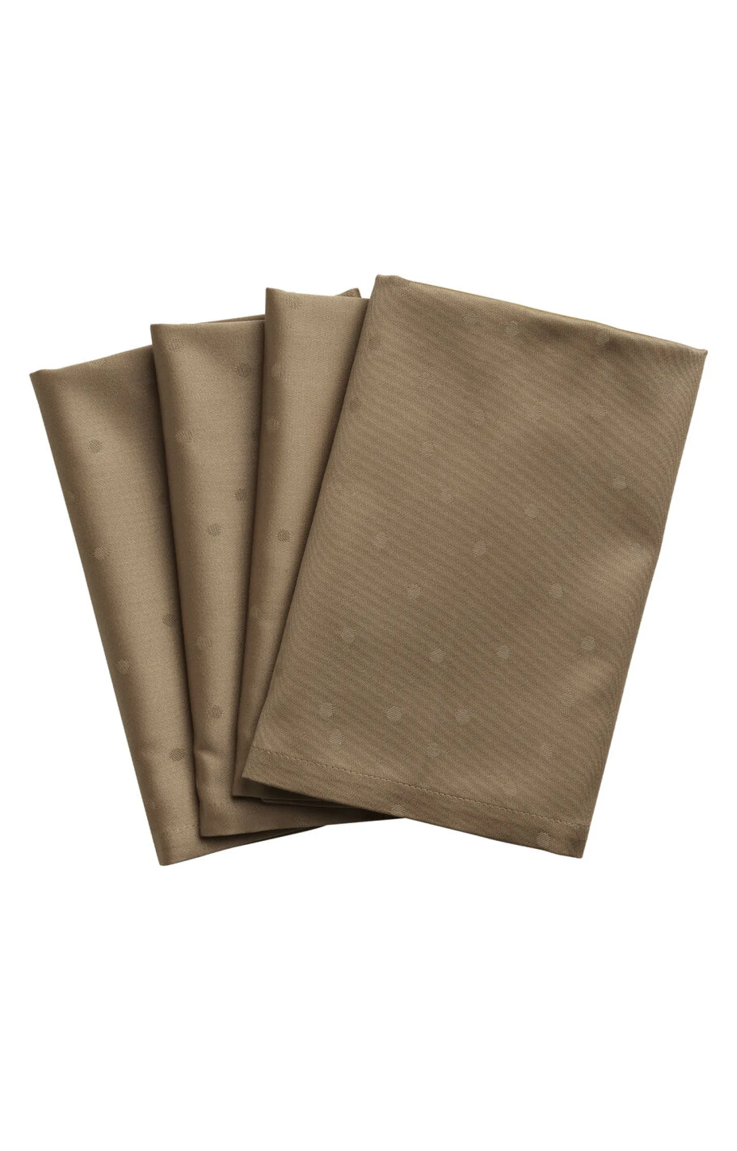 Compliments - Confetti Damask Napkin 45x45 cm - 4 Pack - Valnød