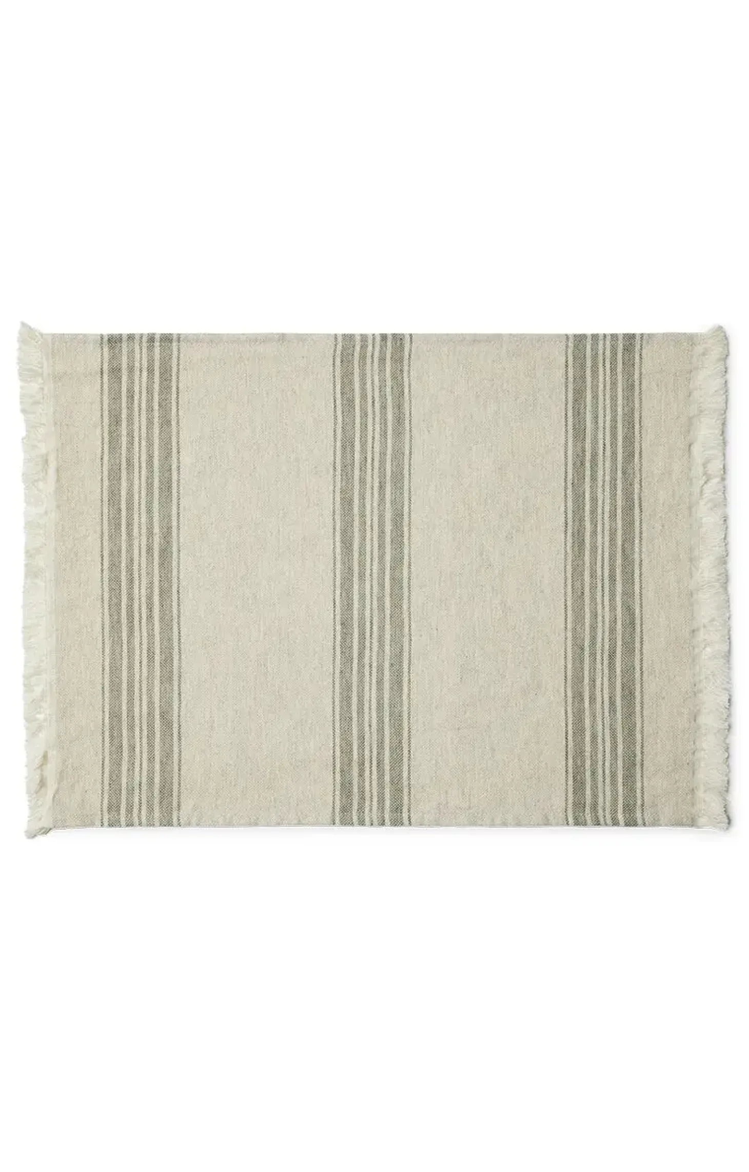 Compliments - Dækkeserviet - Arles Place Mat 36x50 cm w/fringes - 2 Pack - Grøn