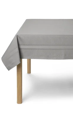 Compliments - Dug - Tile Damask Table Cloth 150x 250 cm - Sølv grå