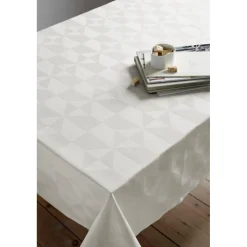 Compliments - Dug - Wind Damask 140x320 cm - Hvid