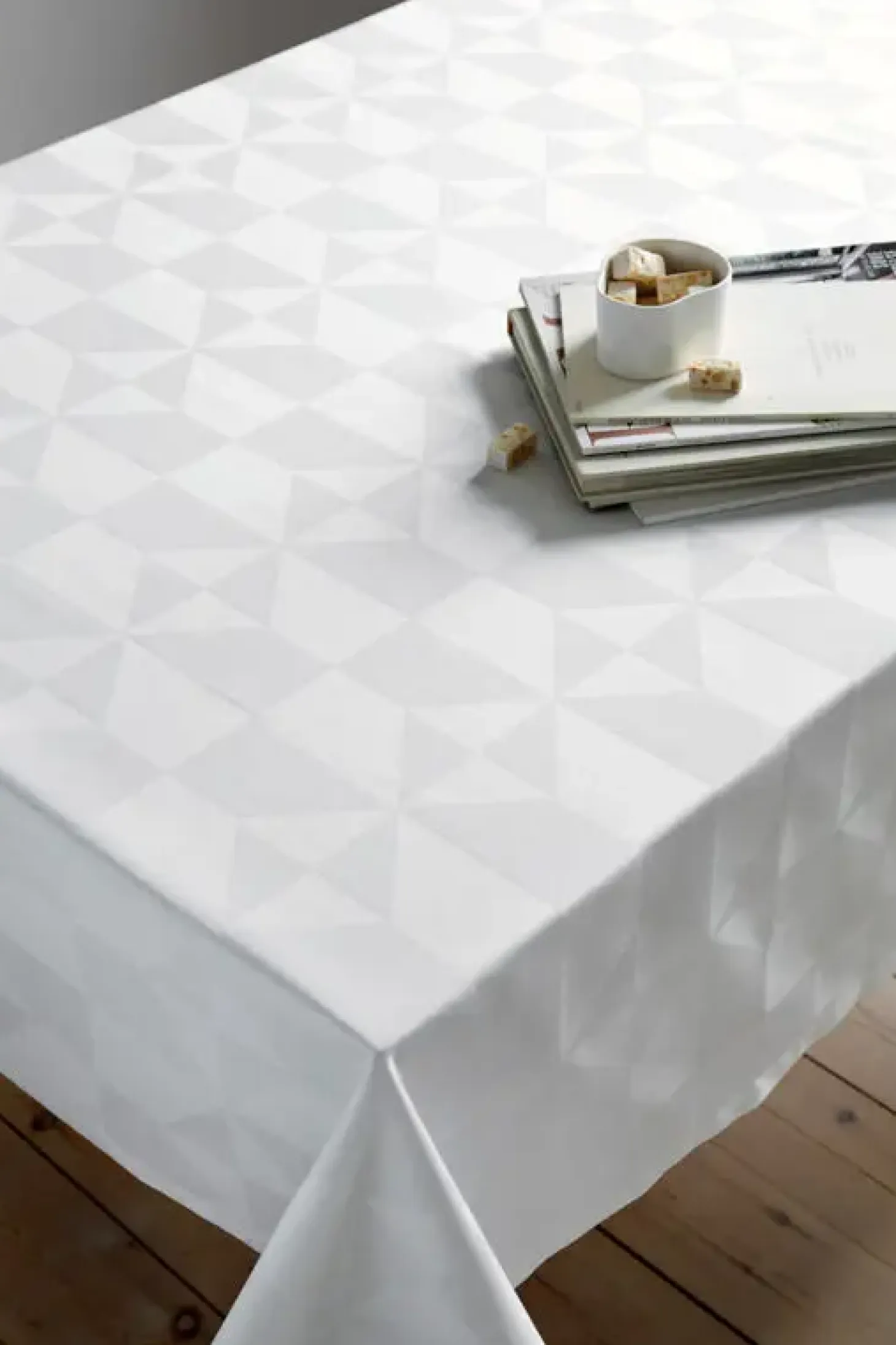 Compliments - Dug - Wind Damask 140x180 cm - Hvid