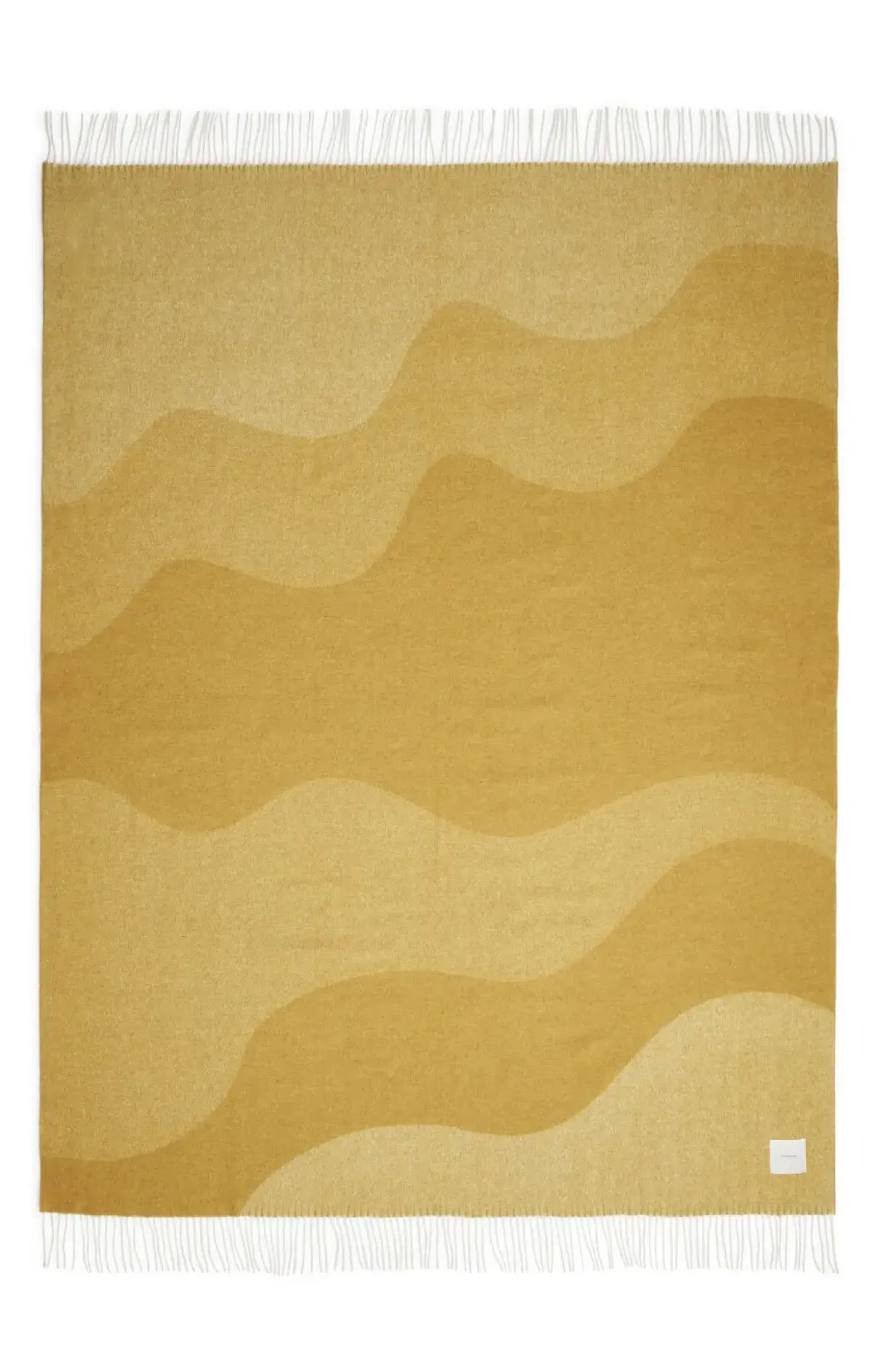 Compliments - Plaid - Waves Throw - 140x200 cm - Mustard