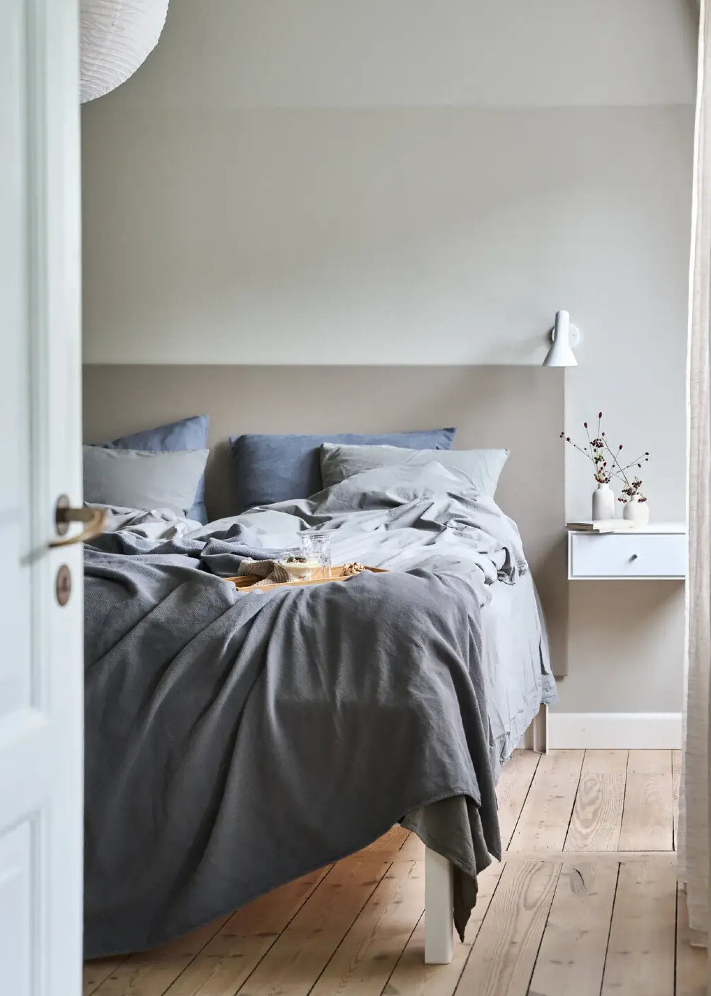 Compliments - Sengetøj - Stone Bed Linen 140x220/60x63 cm - Grå