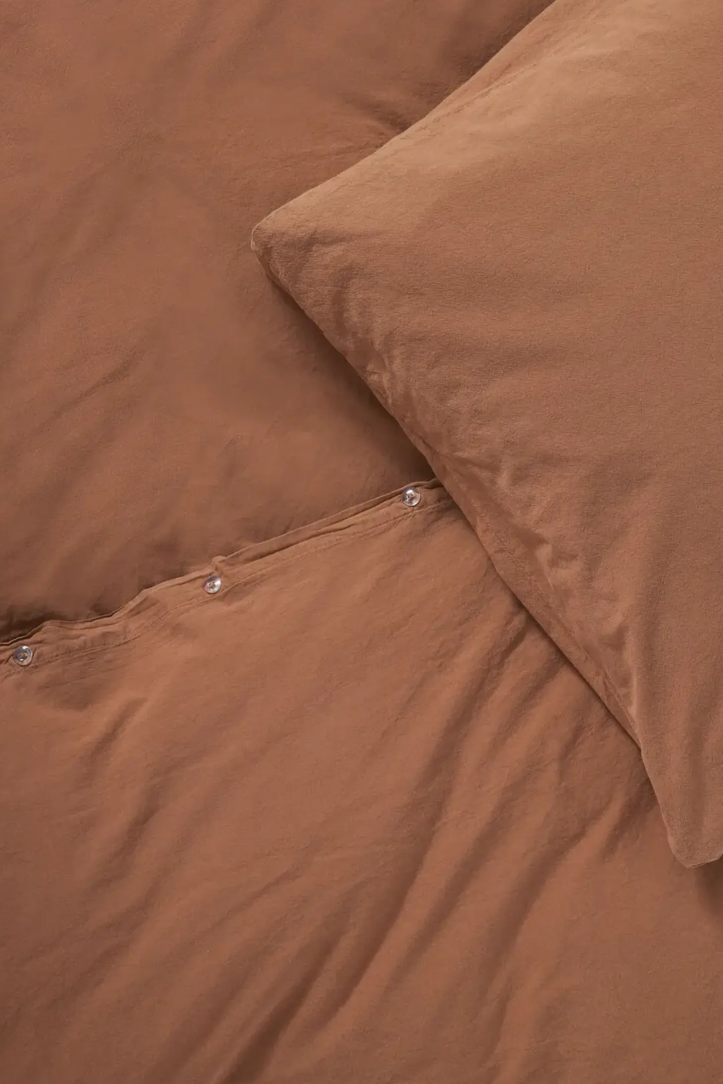 Compliments - Sengetøj - Stone Bed Linen 200x200/60x63 (2) cm - Brun