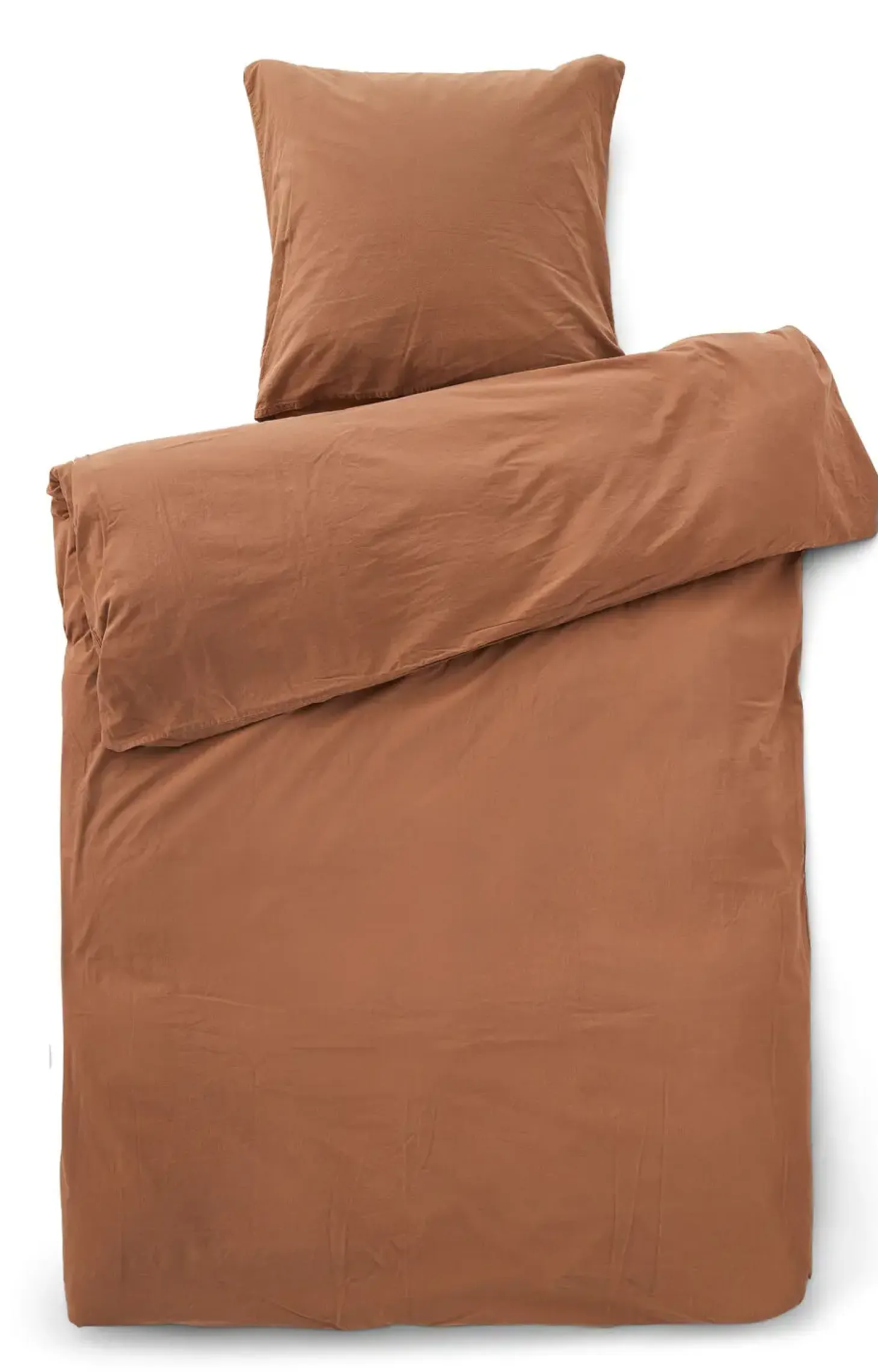 Compliments - Sengetøj - Stone Bed Linen 140x200/60x63 cm - Brun