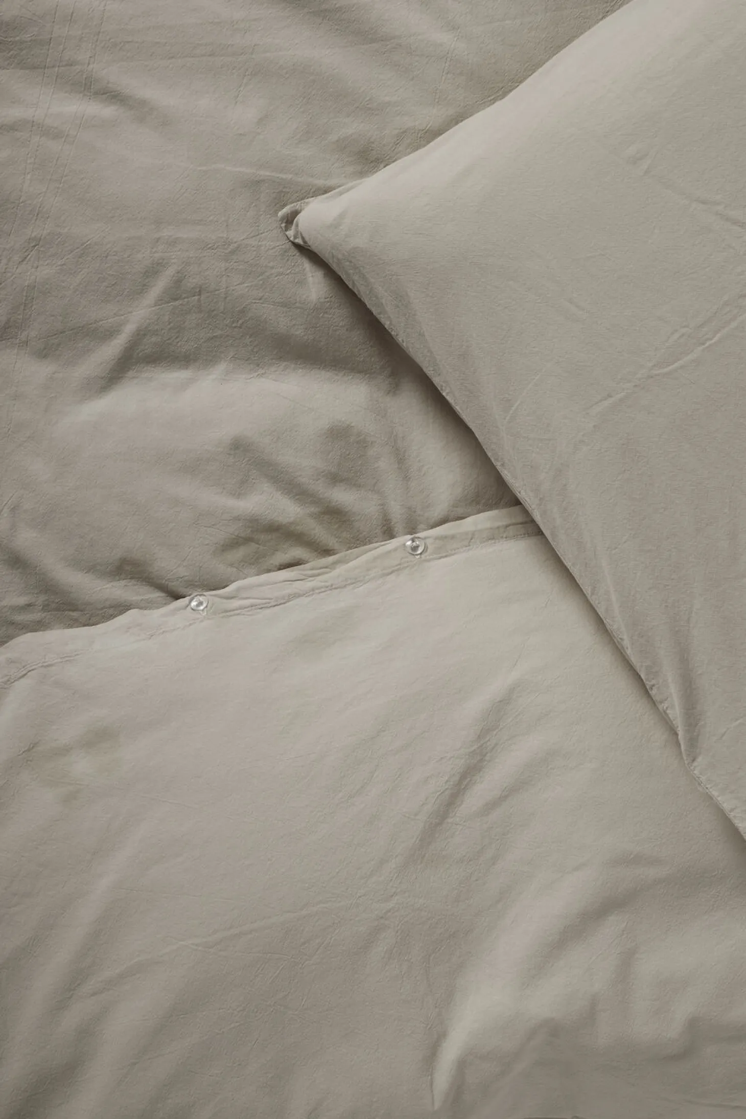 Compliments - Sengetøj - Stone Bed Linen 200x220/60x63 (2) cm - Sand