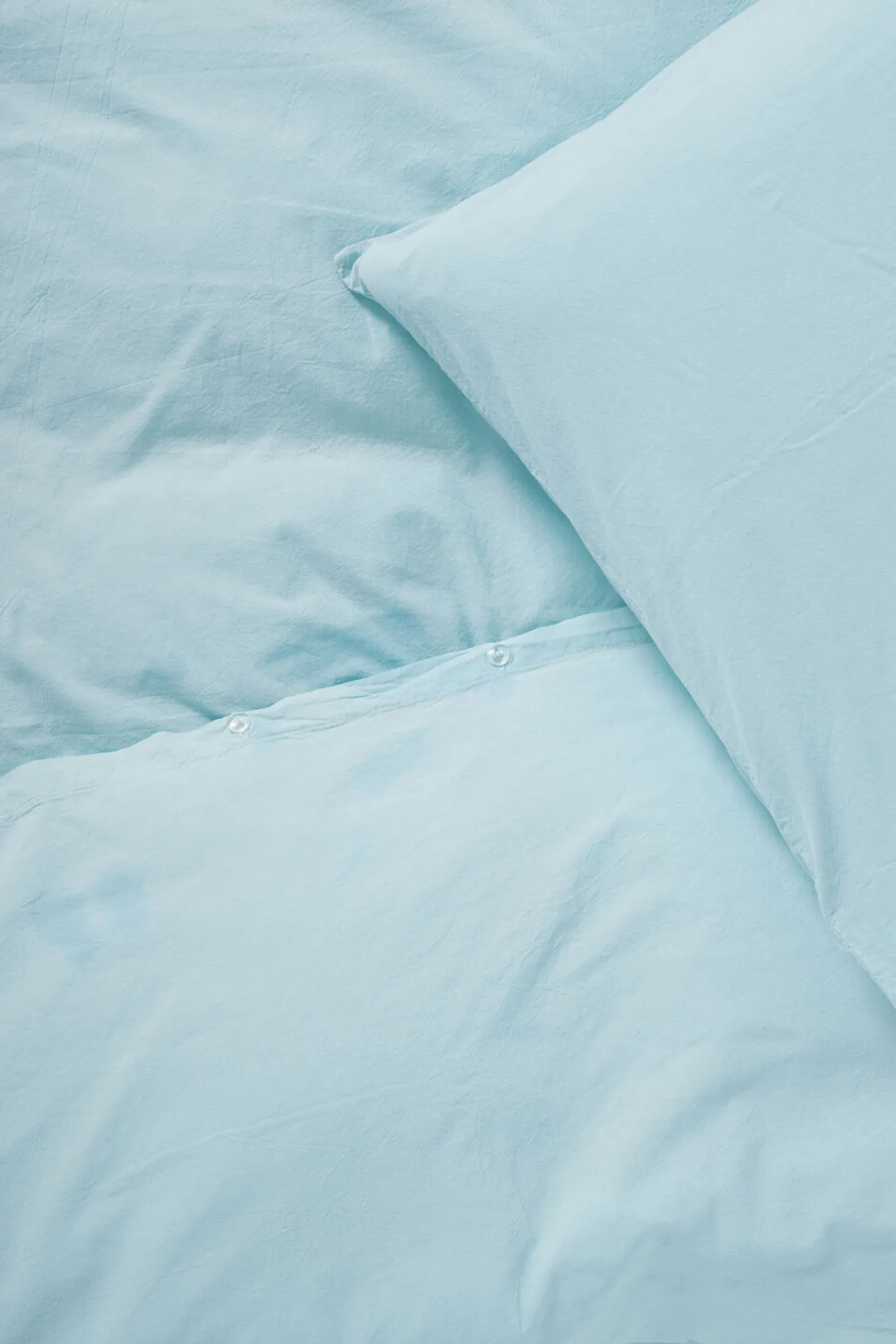 Compliments - Sengetøj - Stone Bed Linen 140x200/60x63 cm - Sky blue