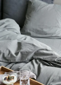 Compliments - Sengetøj - Stone Bed Linen 200x200/60x63 (2) cm - Mørk grå