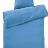 Compliments - Sengetøj - Stone Bed Linen 140x220/60x63 cm - Ocean blue